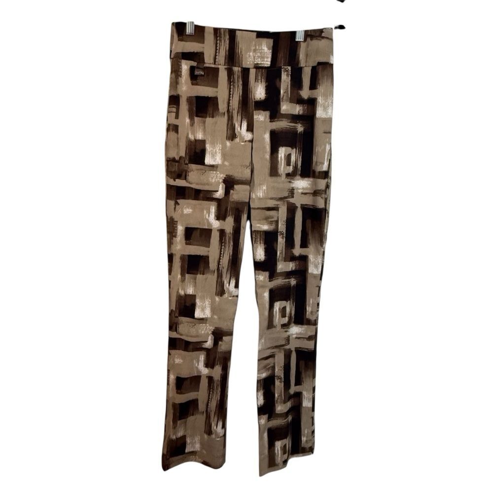Joseph Ribkoff Abstract Print Pull-On Slim Pants Women's 4 Canada